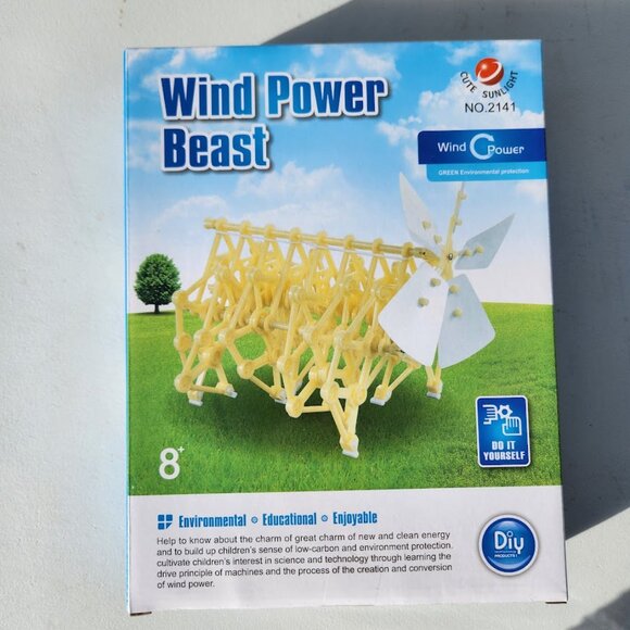 NEW STEM Wind Power Automaton Toy Science Energy Project Craft Kit Brand new FAS - Picture 2 of 16